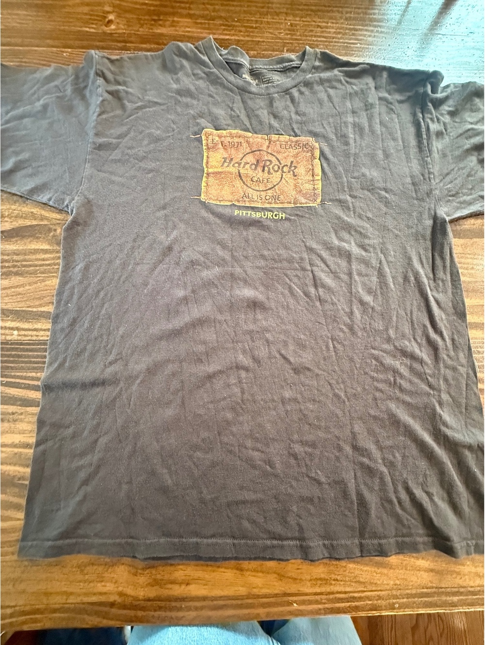 Hard Rock Cafe Pittsburgh Classic Black T-Shirt, Size XL